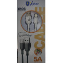 Кабель Xstar X106 Silicone Micro charging cable