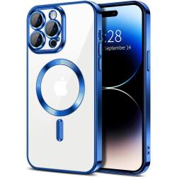 Накладка Sides Chrome Case Magsafe Full Camera for Iphone 12 (Blue)