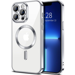 Накладка Sides Chrome Case Magsafe Full Camera for Iphone 13Pro (Silver)