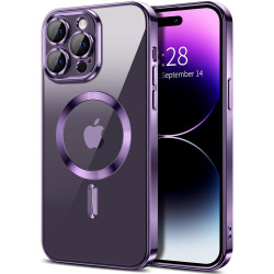 Накладка Sides Chrome Case Magsafe Full Camera for Iphone 13Pro (Dark-purple)