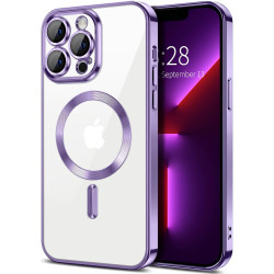 Накладка Sides Chrome Case Magsafe Full Camera for Iphone 13Pro max (Purple)