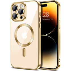 Накладка Sides Chrome Case Magsafe Full Camera for Iphone 14Plus (Gold)