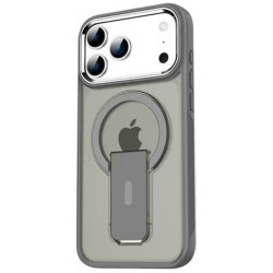 Накладка Matte Color Case With Magnetic (с подставкой) for IPhone15pro max (titanium-grey)