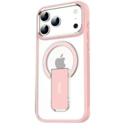 Накладка Matte Color Case With Magnetic (с подставкой) for IPhone16pro (pink)