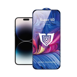 Защитное стекло Full Glue Super 9D Glass for Iphone 15Pro (Black)