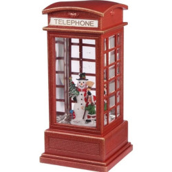 XMAS Новогодний ночник телефонная будка WDL-25002A 25 см