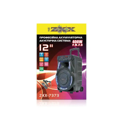Акустическая переносная колонка ZXX-7373 400Вт 12" 53х35х28см TWS/USB/SD/FM/BT/MIC/ДК