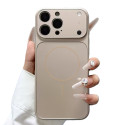 Накладка AG Glass slim fit cover Magnetic iPhone 16 gold