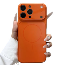 Накладка AG Glass slim fit cover Magnetic iPhone 16pro max Orange