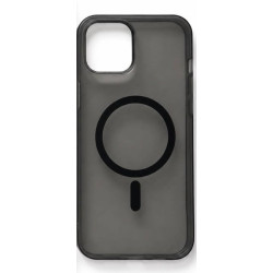 Накладка Crystal case with MagSafe for Iphone 12pro max (black)