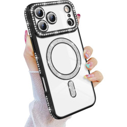 Накладка Newseego Clear Magnetic Case for iPhone 13Pro max (Black)