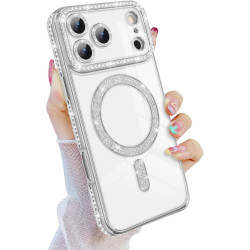 Накладка Newseego Clear Magnetic Case for iPhone 15 (Silver)