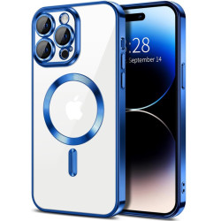 Накладка Sides Chrome Case Magsafe Full Camera for Iphone 15Pro max (Dark-purple)