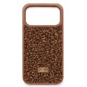 Накладка Swarovski Diamonds iPhone 14Pro max (brown)