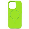 Накладка Silicone Case Full Protective Magnetic for Iphone 13Pro max №13 (Bright-green)