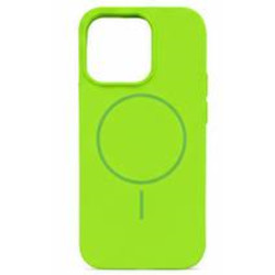 Накладка Silicone Case Full Protective Magnetic for Iphone 13Pro №13 (Bright-green)