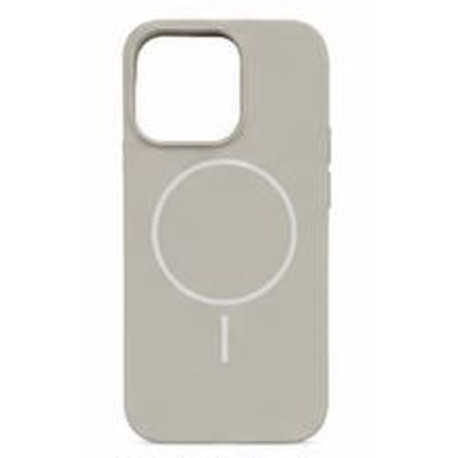 Накладка Silicone Case Full Protective Magnetic for Iphone 14Pro max №14 (Titanium-gray)