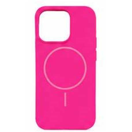Накладка Silicone Case Full Protective Magnetic for Iphone 15Pro max №10 (Fluorescent-rose)