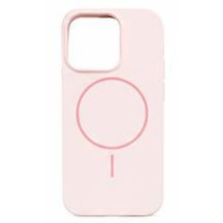 Накладка Silicone Case Full Protective Magnetic for Iphone 15Pro max №3 (Pink-white)