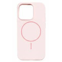 Накладка Silicone Case Full Protective Magnetic for Iphone 15Pro max №3 (Pink-white)
