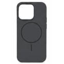 Накладка Silicone Case Full Protective Magnetic for Iphone 15Pro №12 (Carbon Ash Black)