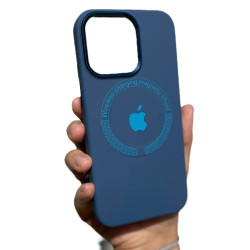 Silicone Case MagSafe Crescent Metal for Iphone 11 Gray (№8)